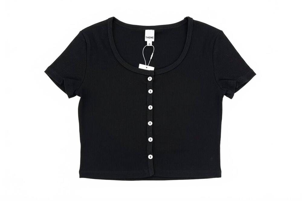 NEW THEME girls michaela top in black